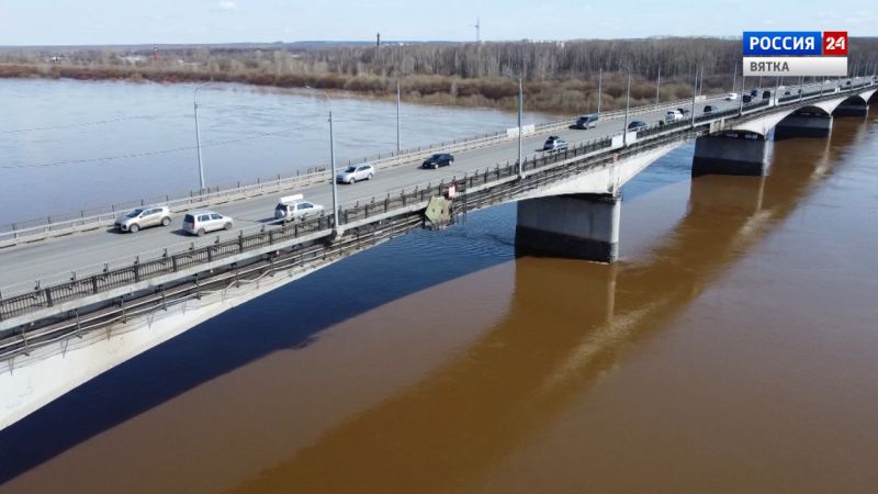 Будущей ночью на старом мосту через Вятку в Кирове начнутся ремонтные работы
