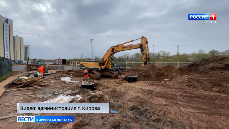 В микрорайоне Чистые пруды продолжается строительство новой улицы