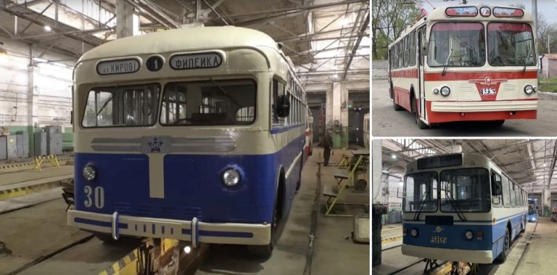 Кировский троллейбусный парк АТП приготовил к ретро-параду 3 троллейбуса