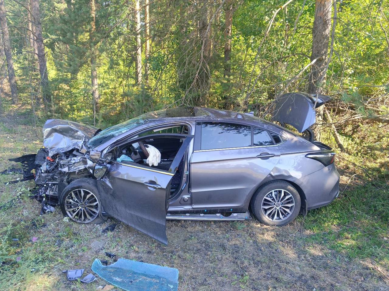 В ДТП на трассе «Вятка» пострадали двое маленьких детей