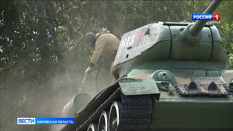 В Кирове идет капремонт танка на Октябрьском проспекте