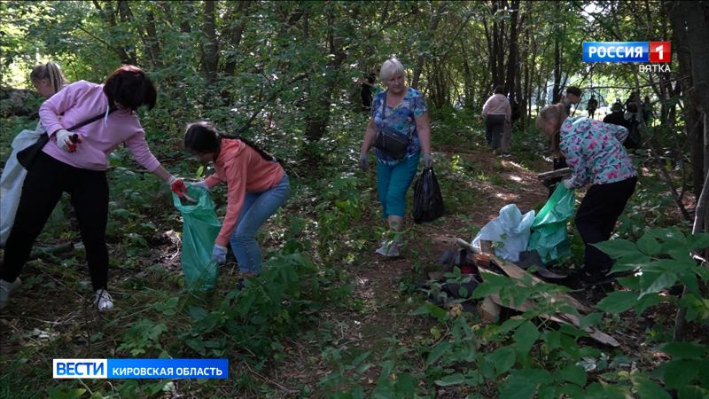 В Кирово-Чепецке прошла акция по сбору мусора «Чистые Игры»