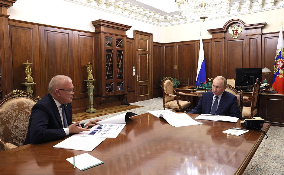 Соколов рассказал Путину о социально-экономическом развитии Кировской области