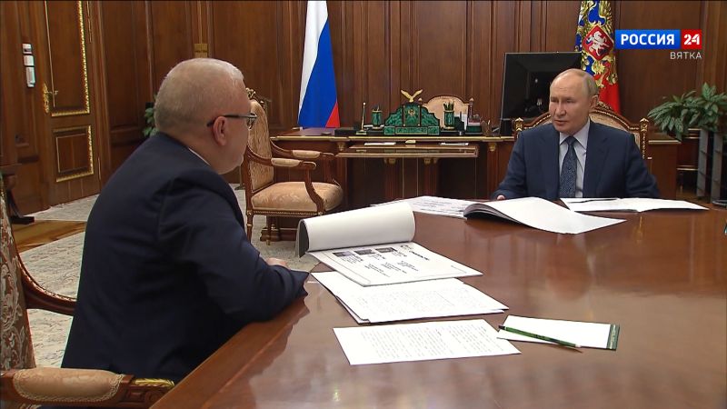 Александр Соколов рассказал президенту России о социально-экономическом развитии Кировской области