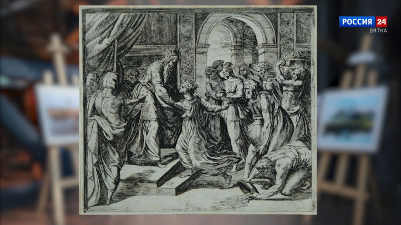 Искусство увидеть… История одной картины: «Соломон и царица Савская».  С росписей Рафаэля в Ватиканских лоджиях  1615 год