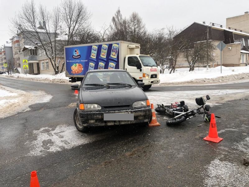 В Нововятске в аварию попал 19-летний водитель электровелосипеда