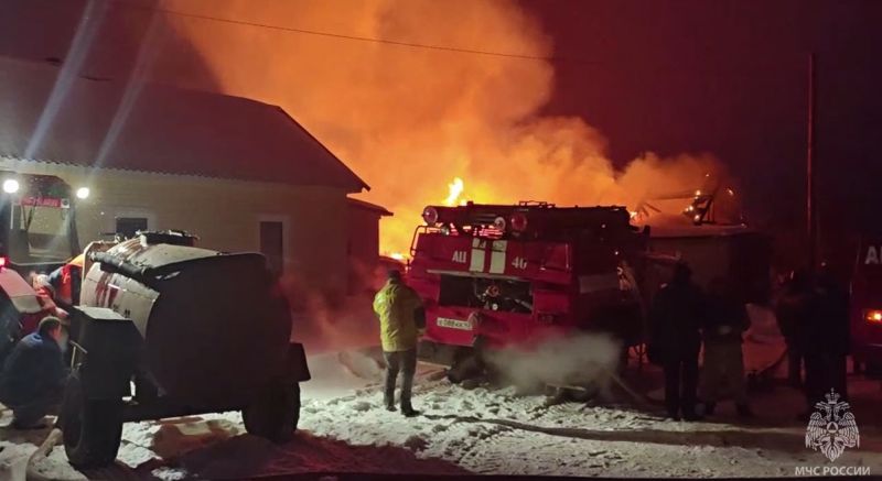 В Неме спасли пенсионерку из горящего дома
