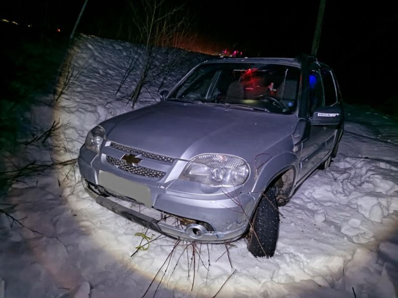 В Юрьянском районе женщина села за руль в нетрезвом состоянии и попала в ДТП