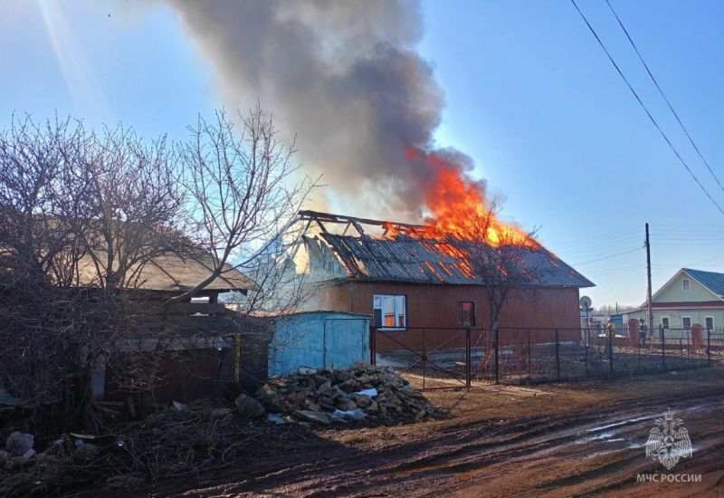 В Вятских Полянах сегодня горел частный дом