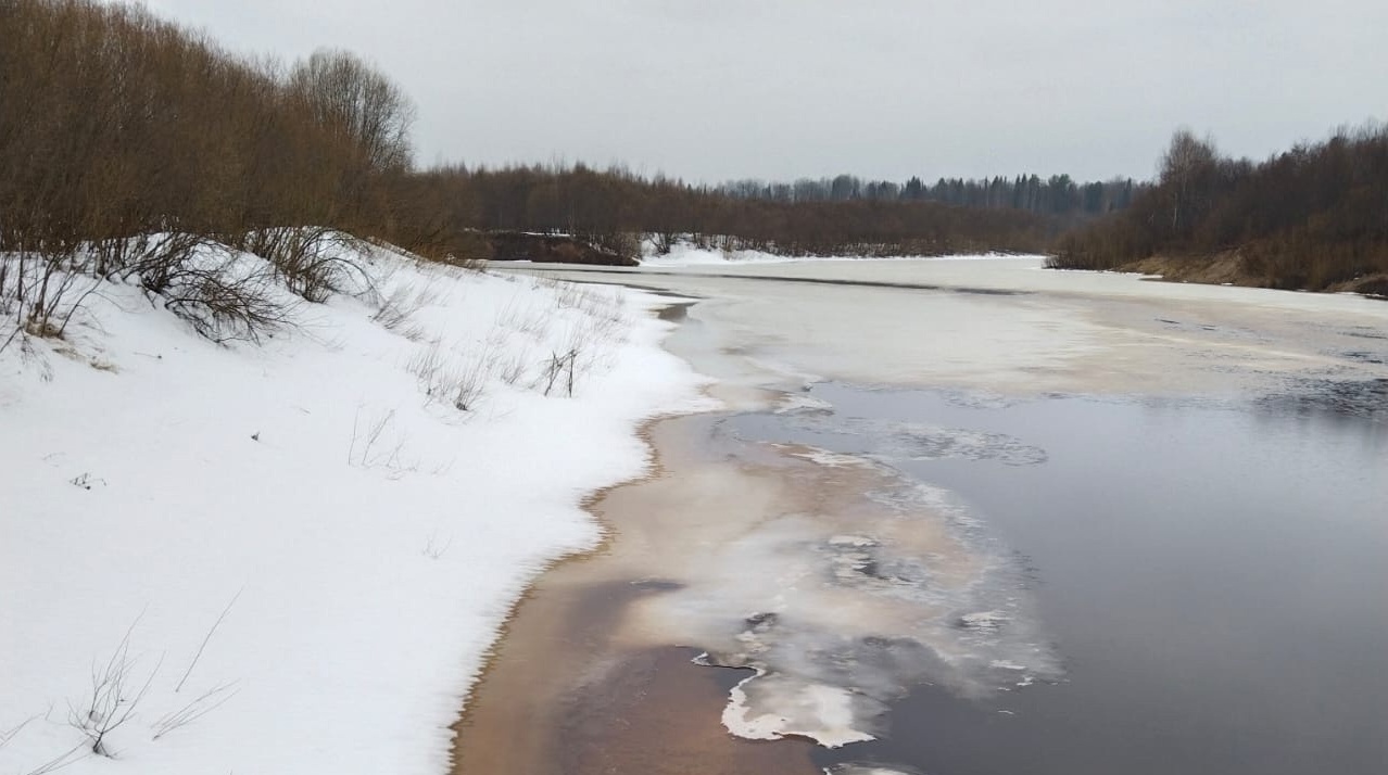 В районе Кирса и Вятских Полян река Вятка очистилась ото льда