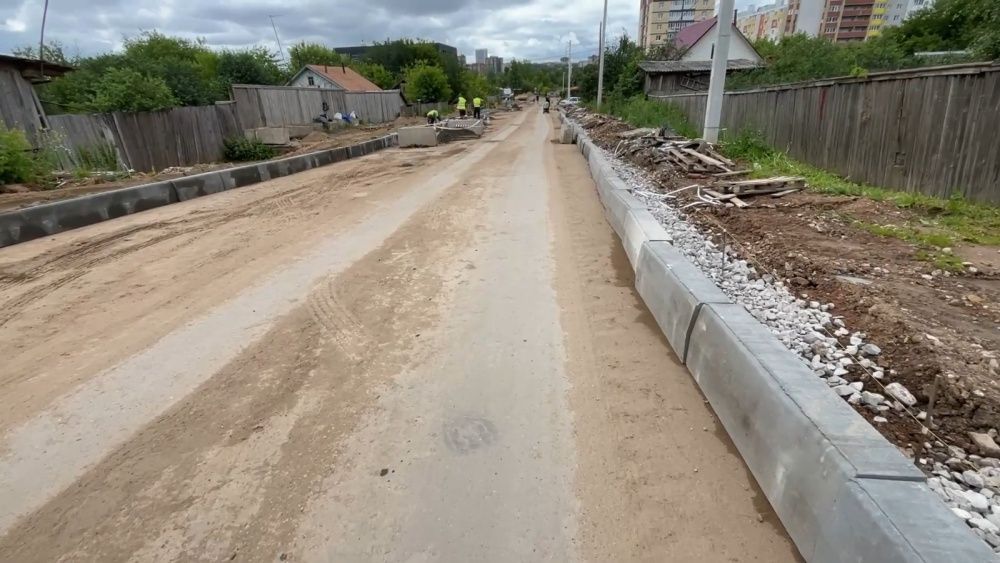 Ремонт улицы Крупской в Кирове планируют завершить в августе