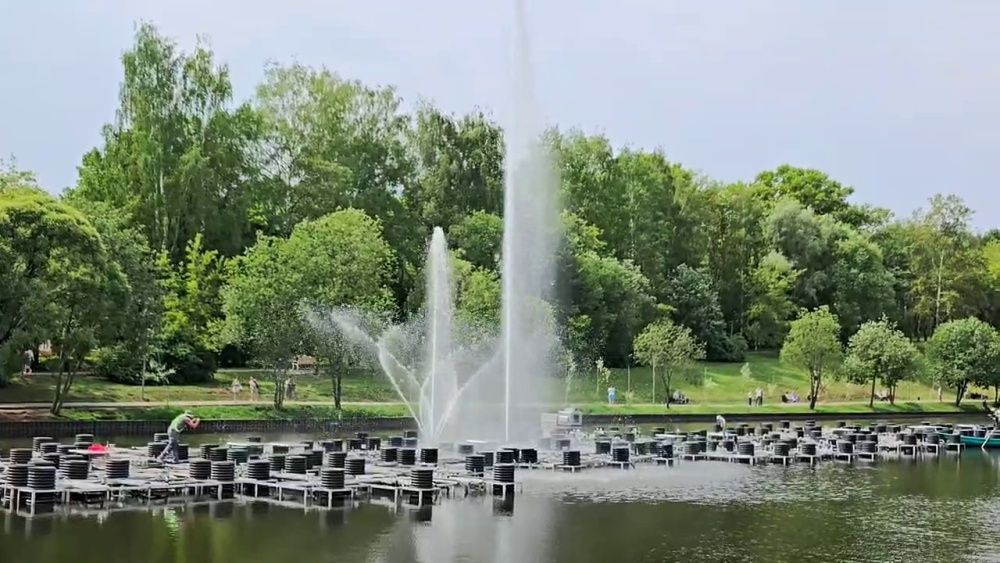 В парке имени Кирова начались пробные запуски фонтана