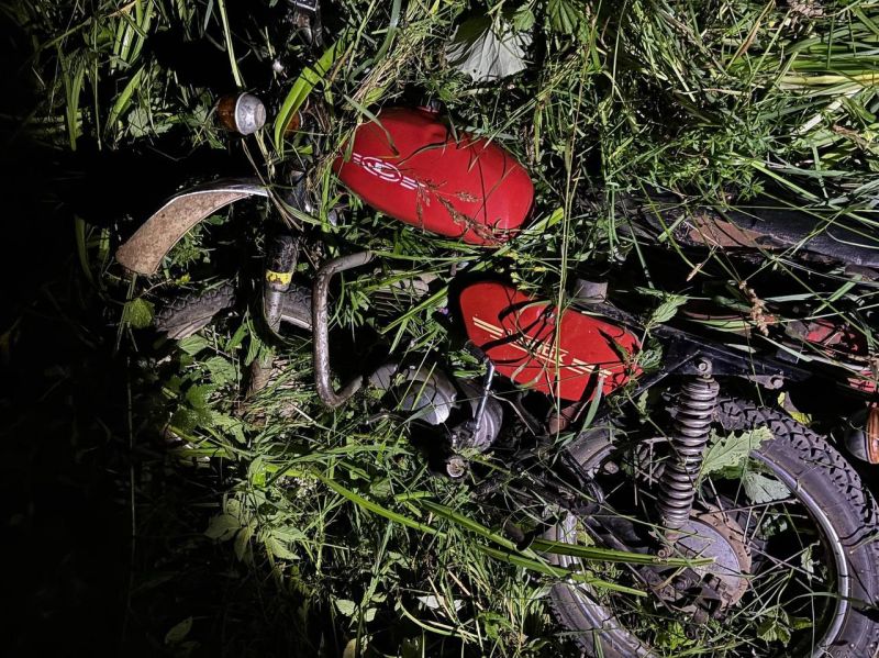 В Слободском районе пьяный 16-летний мотоциклист пострадал, угодив в яму