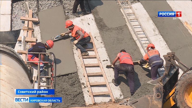 В Советском районе продолжается ремонт моста через реку Кокшага