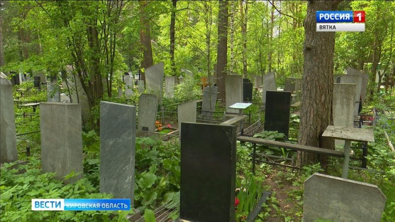 На кировских кладбищах уберут аварийные деревья