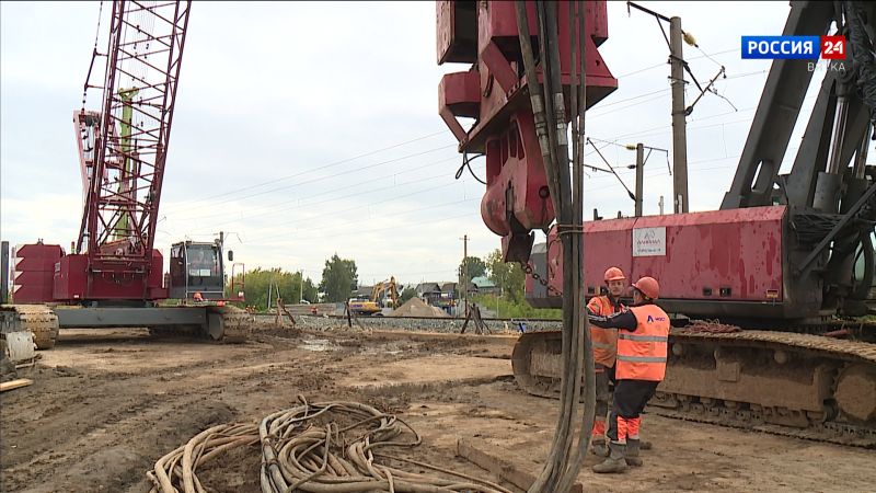 В Нововятске продолжается строительство тоннеля под Транссибирской магистралью