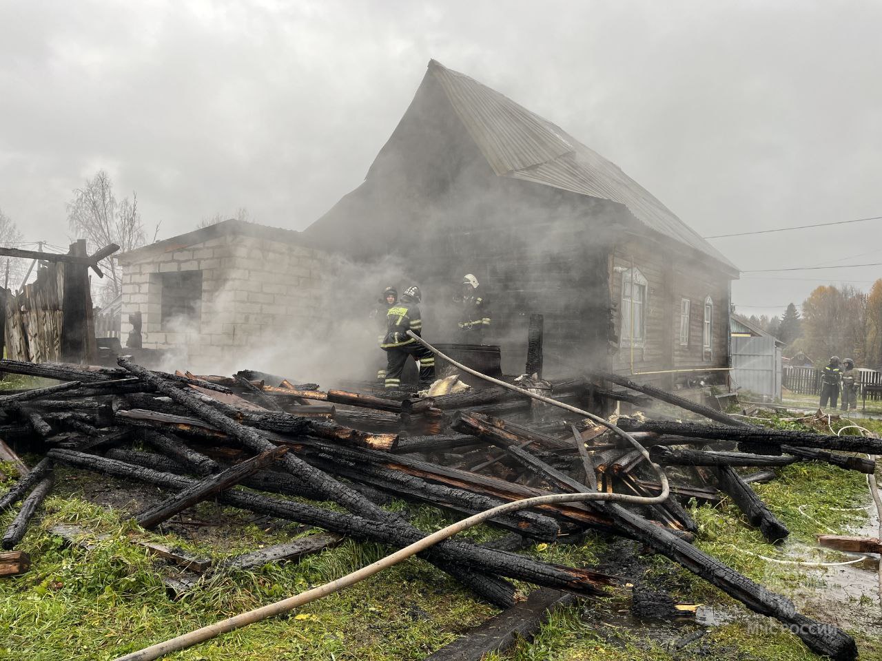 В Кирово-Чепецком районе произошёл пожар в частном доме