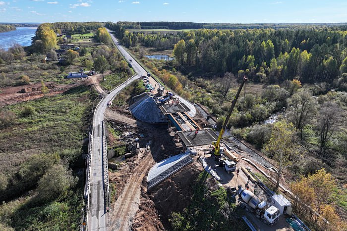 В Кировской области завершается капремонт моста через Кокшагу