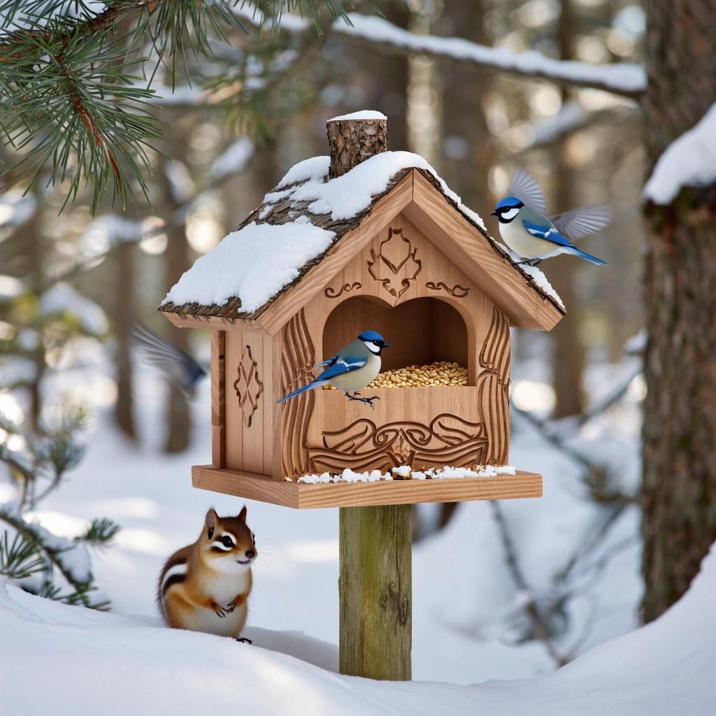 В Александровском саду и парке Гагарина повесили новые кормушки