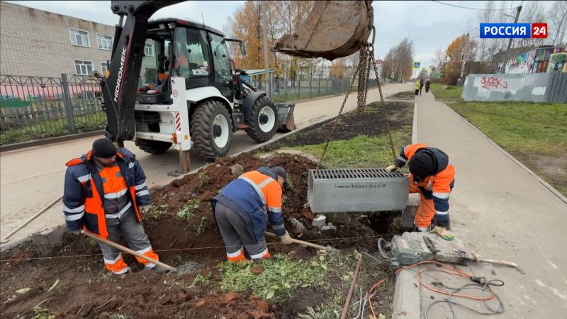 В Кирове продолжается модернизация уличной системы водоотведения