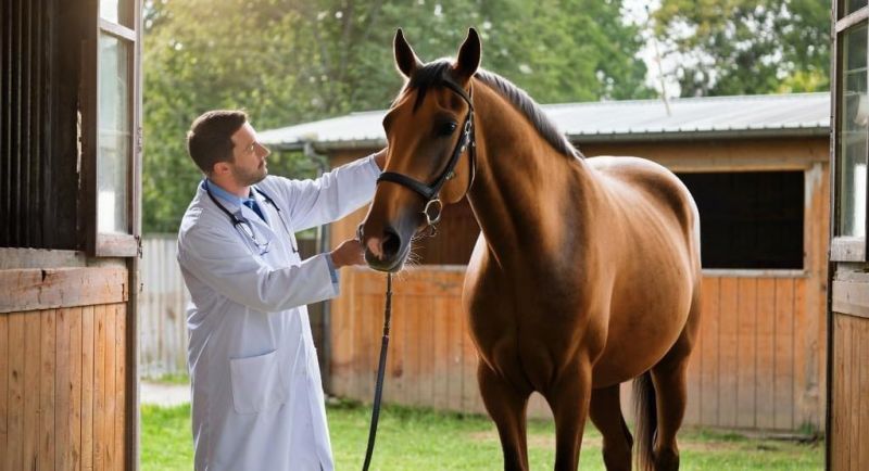 Специалисты проверили состояние травмированной лошади в Кирово-Чепецке