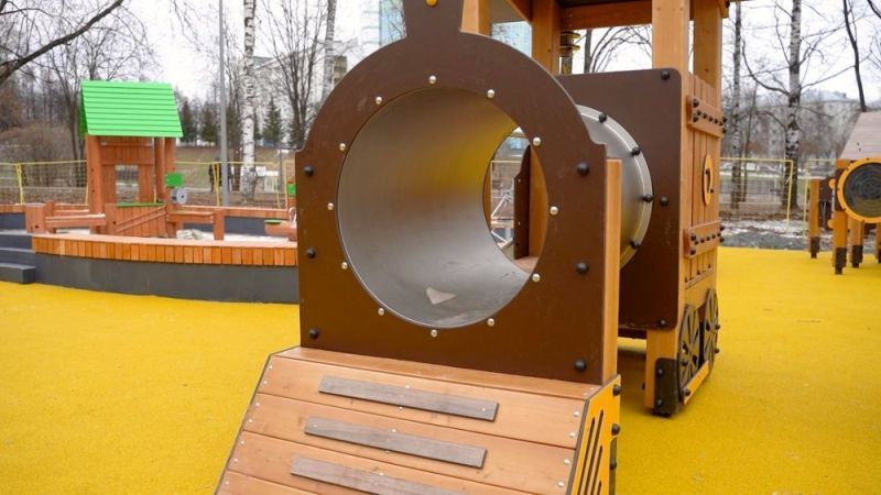 В кировском парке имени Кирова завершают последний этап благоустройства