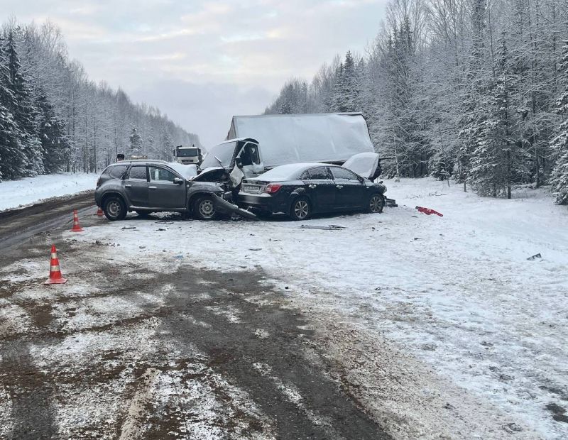 В Белохолуницком районе произошло ДТП с тремя пострадавшими