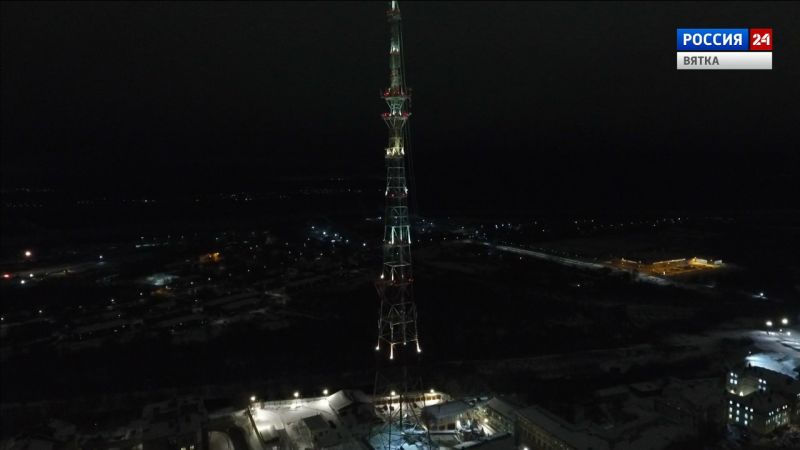 В новогодние праздники на кировской телебашне будут гореть огни