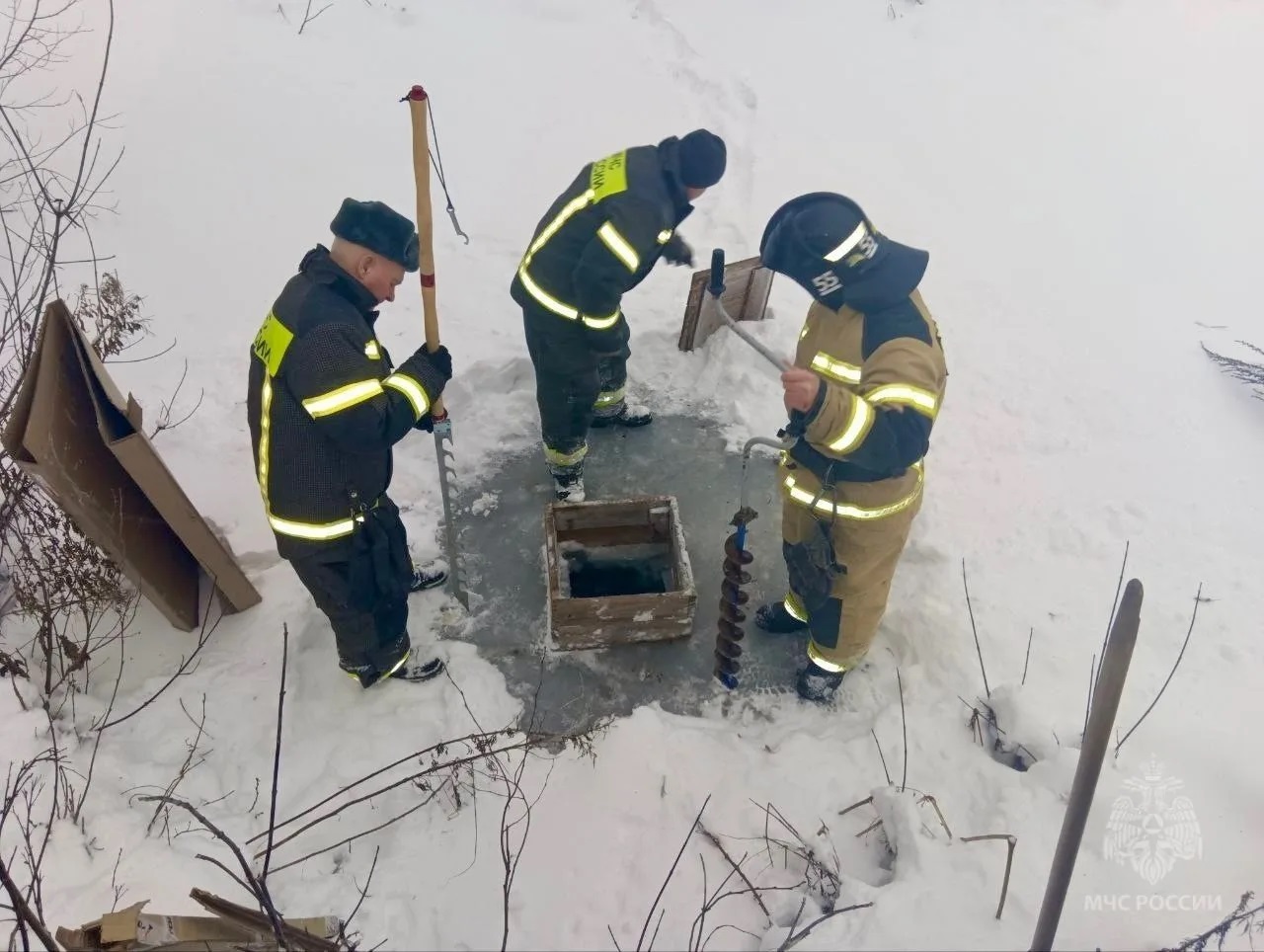 В Кировской области обустраивают противопожарные проруби