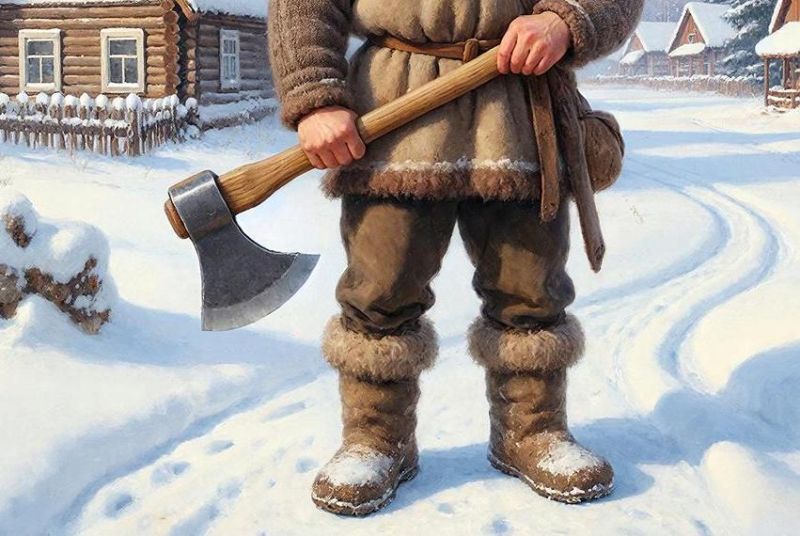 В Малмыжском районе задержали мужчину, пытавшегося зарубить топором приятеля