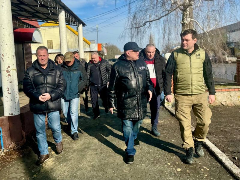 Александр Соколов проверил, как идет восстановление подшефного Веселовского округа Запорожской области