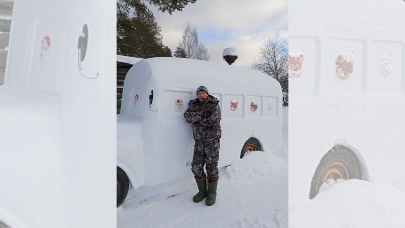 В Слободском районе появился снежный автобус