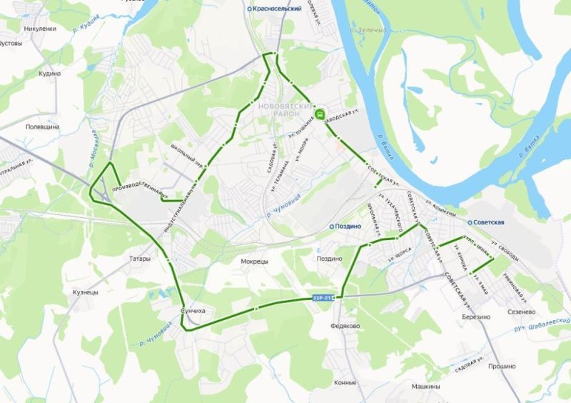 В Кирове автобусный маршрут № 55 со 2 марта начнет работать по новому расписанию