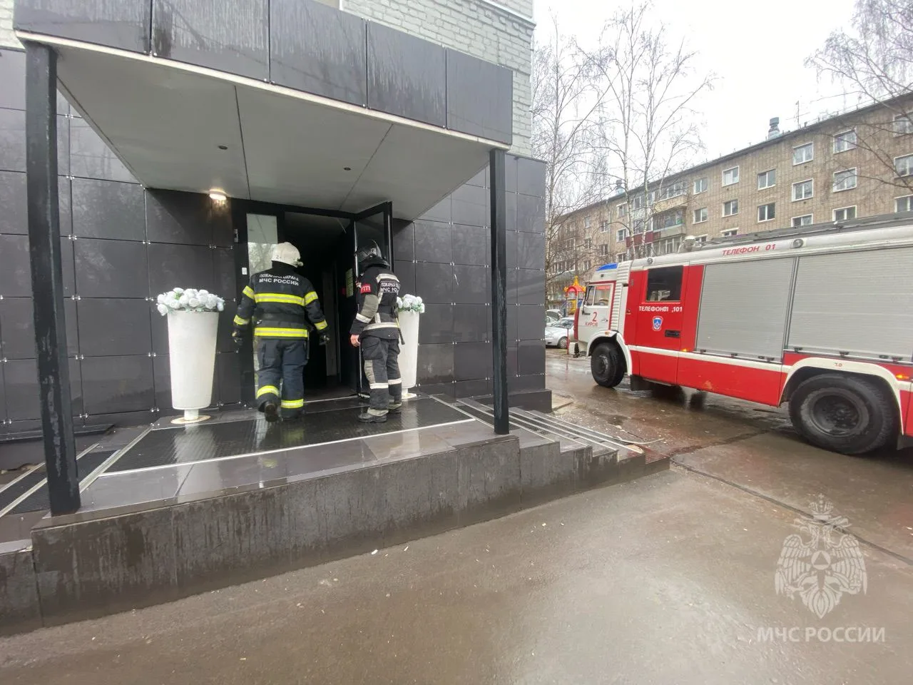 В гостинице Кирова произошел пожар