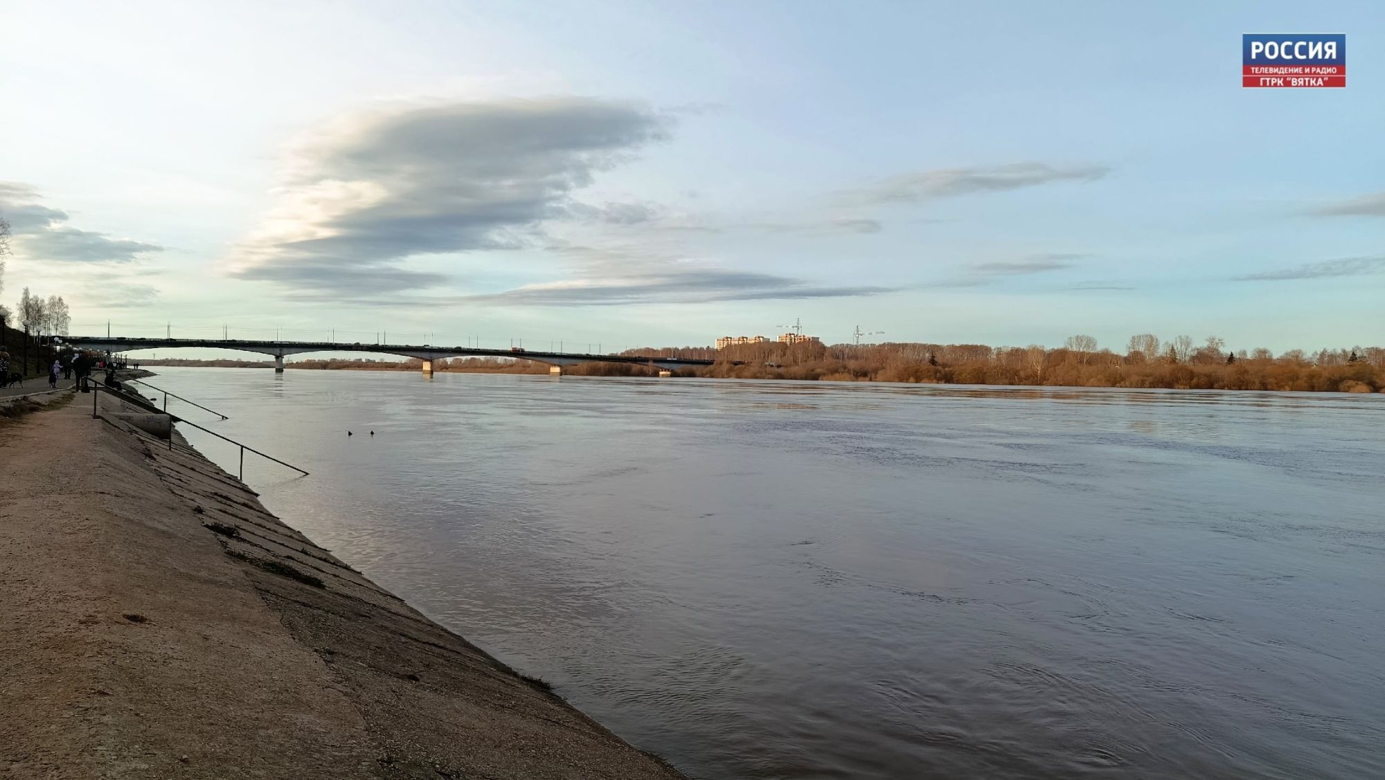 Где-то убыло, где-то прибыло: уровни воды в Вятке менялись разнонаправленно