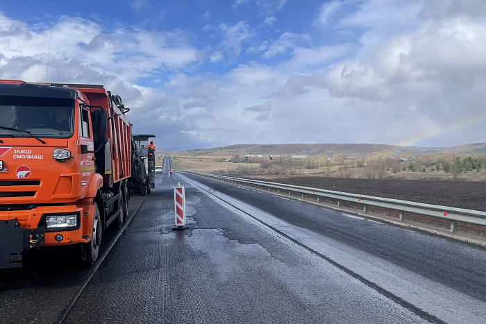 Начался ремонт участка трассы Киров – Малмыж – Вятские Поляны протяженностью 14 километров