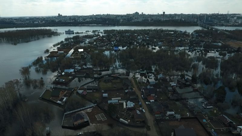 За понедельник Вятка в районе Кирова прибыла еще 9 сантиметров