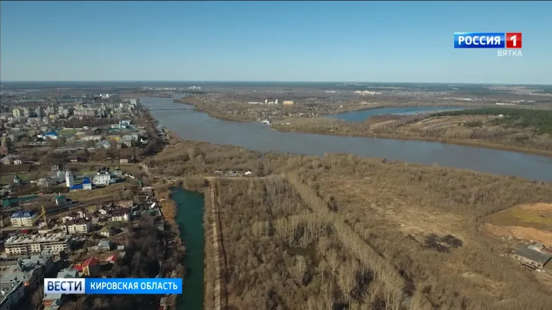 На главной водной артерии Кировской области продолжается подъём уровня воды