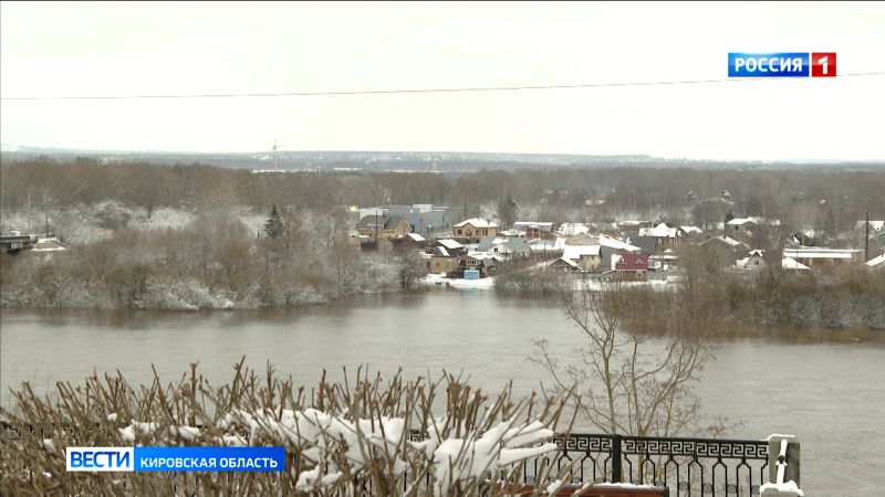 Вятка в районе Кирова за сутки прибыла еще на 4 см