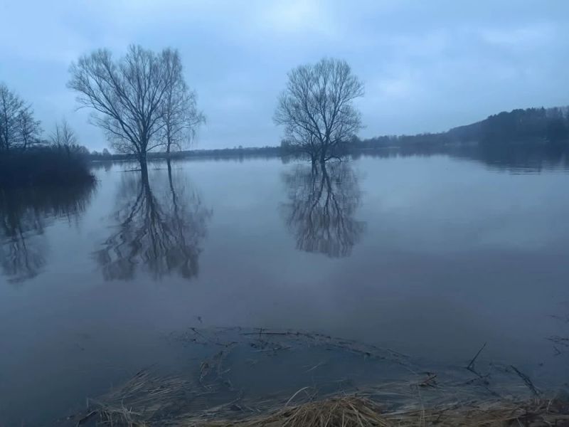 В селе Улеш Кикнурского округа затоплен низководный мост, а в Ваштранге под водой огороды