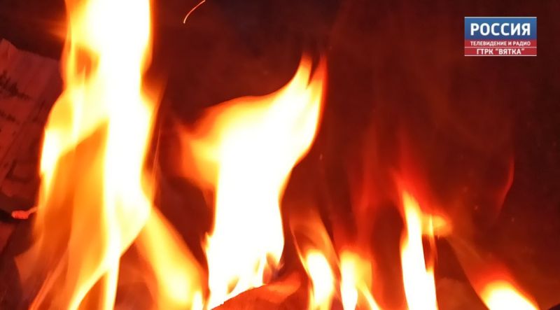 В Шабалинском районе произошел пожар