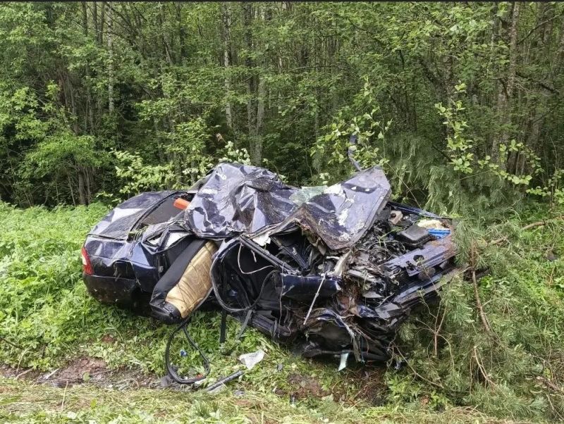 Три пассажира авто погибли в аварии в Юрьянском районе