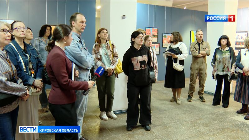 В Кирове экспонируется выставка известного столичного художника Аллы Полковниченко