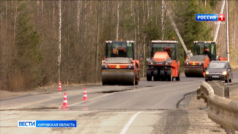 Стартовал ремонт участка дороги Яранск — Кикнур — граница Нижегородской области