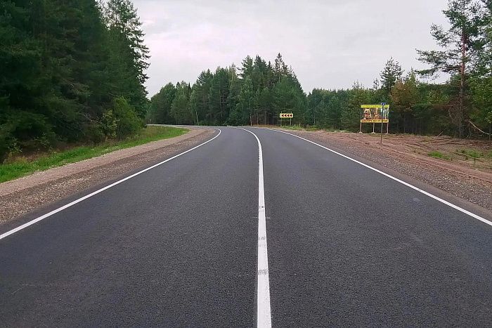 На месяц раньше завершили ремонт дороги от Кирова до границы с Удмуртией