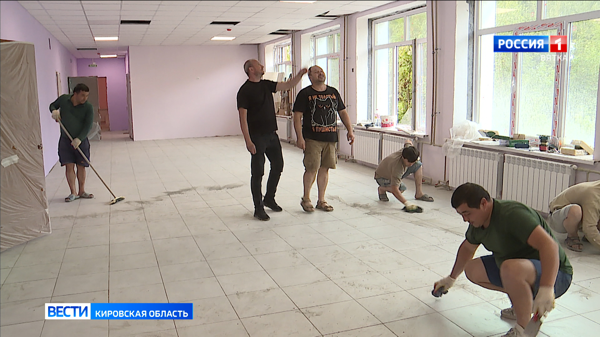 В деревне Кузнецы Орловского района капитально ремонтируют школу