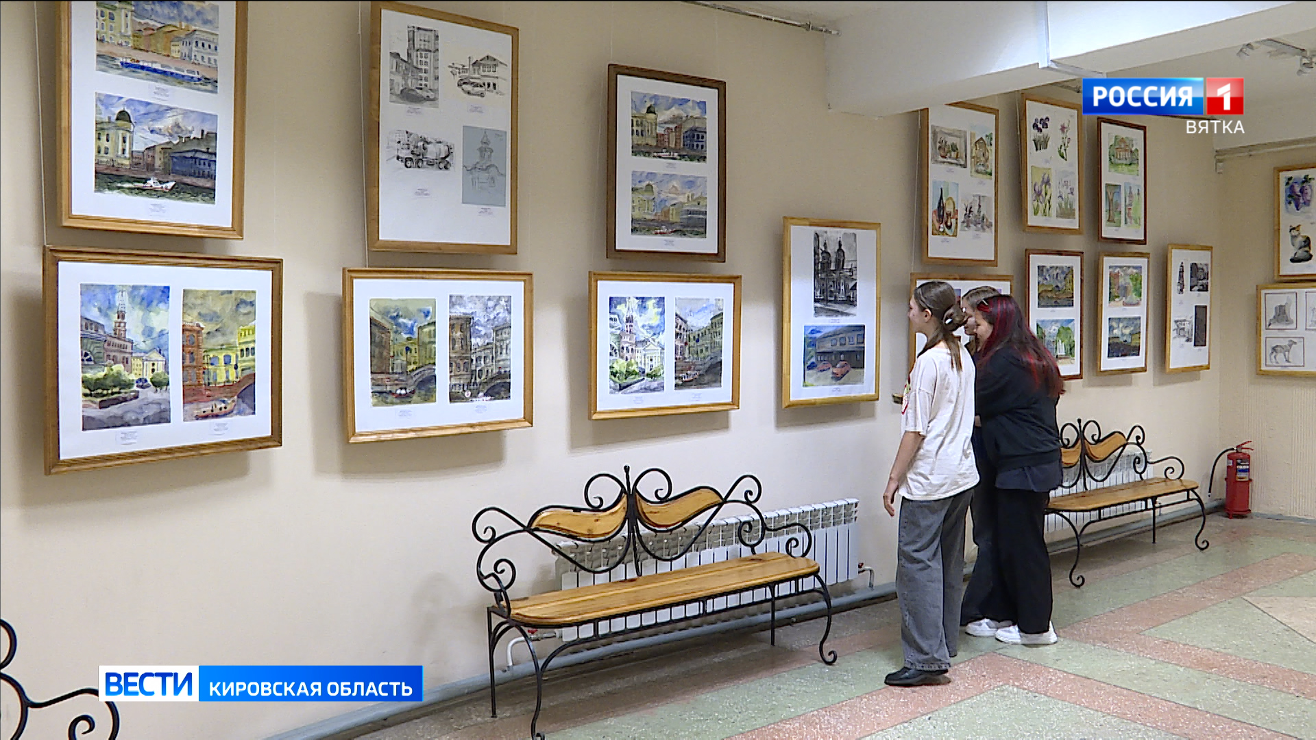 В Детской художественной школе города Кирова открылась выставка рисунков «Истоки творчества»