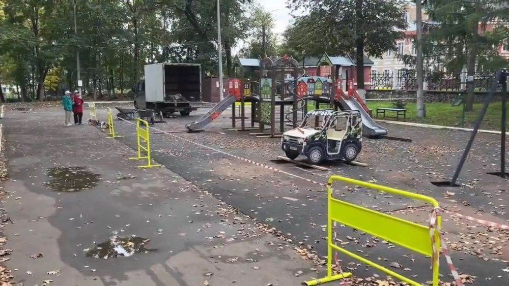 В Кирове в парке «Аполло» готовят новый детский игровой комплекс