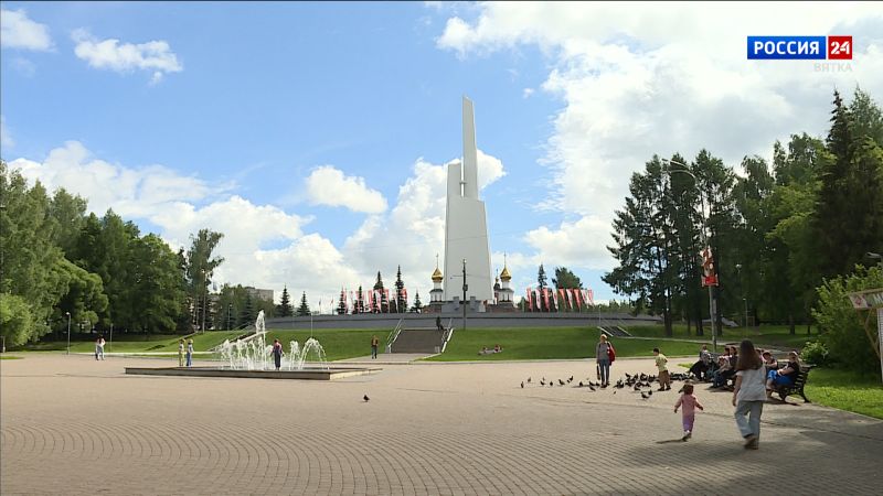 В Кирове завершились основные работы по благоустройству парка Победы