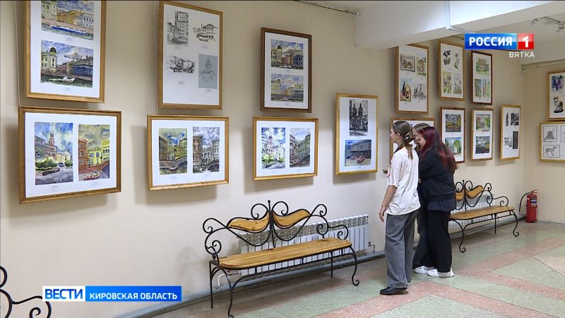 В Детской художественной школе города Кирова открылась выставка рисунков «Истоки творчества»